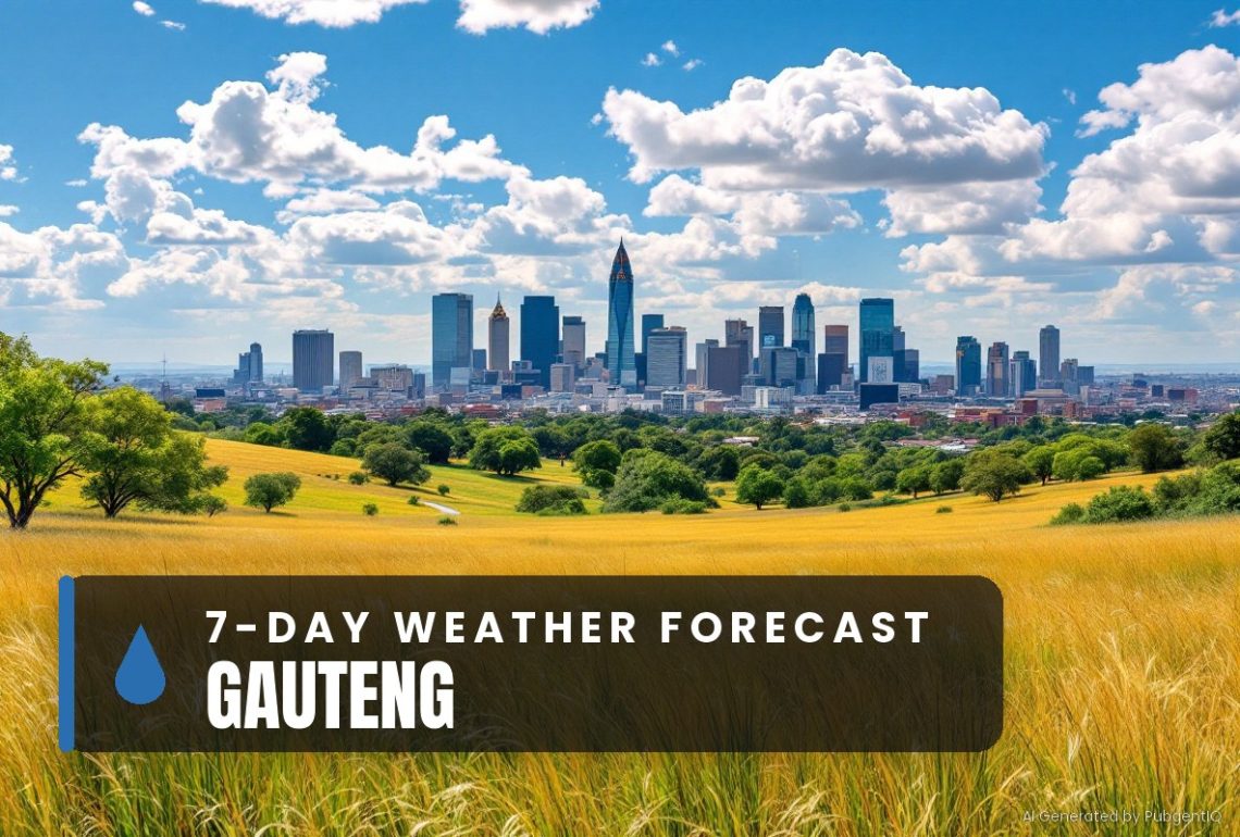 Gauteng 7 day weather forecast 25 September - 1 October 2026