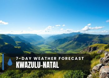 KwaZulu-Natal 7-day weather forecast 21 - 27 September 2026