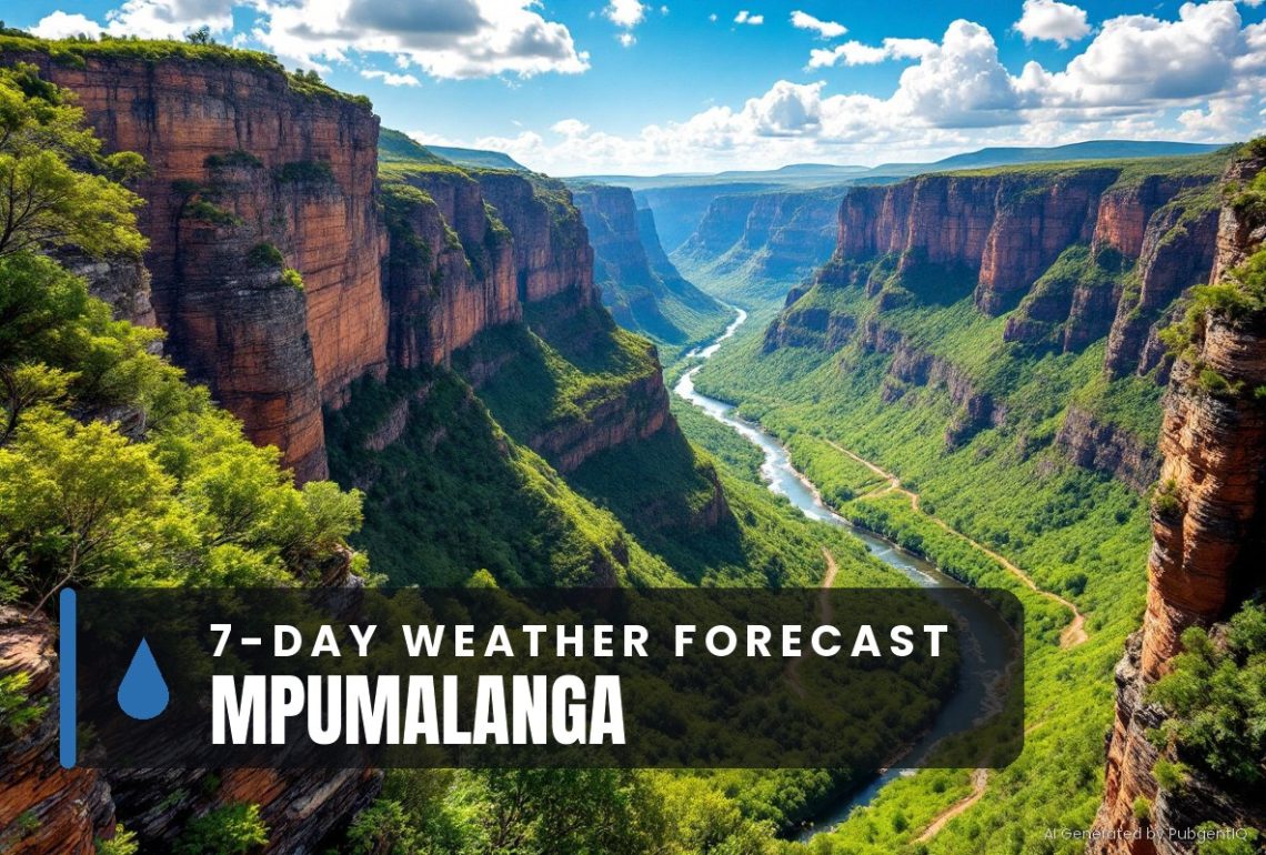Mpumalanga 7 day weather forecast 25 September - 1 October 2026