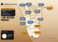 Namibia 7-Day Weather Forecast: 25 September - 1 October 2026 - Saffarazzi Namibia 7-day weather map, 25 September - 1 October 2026