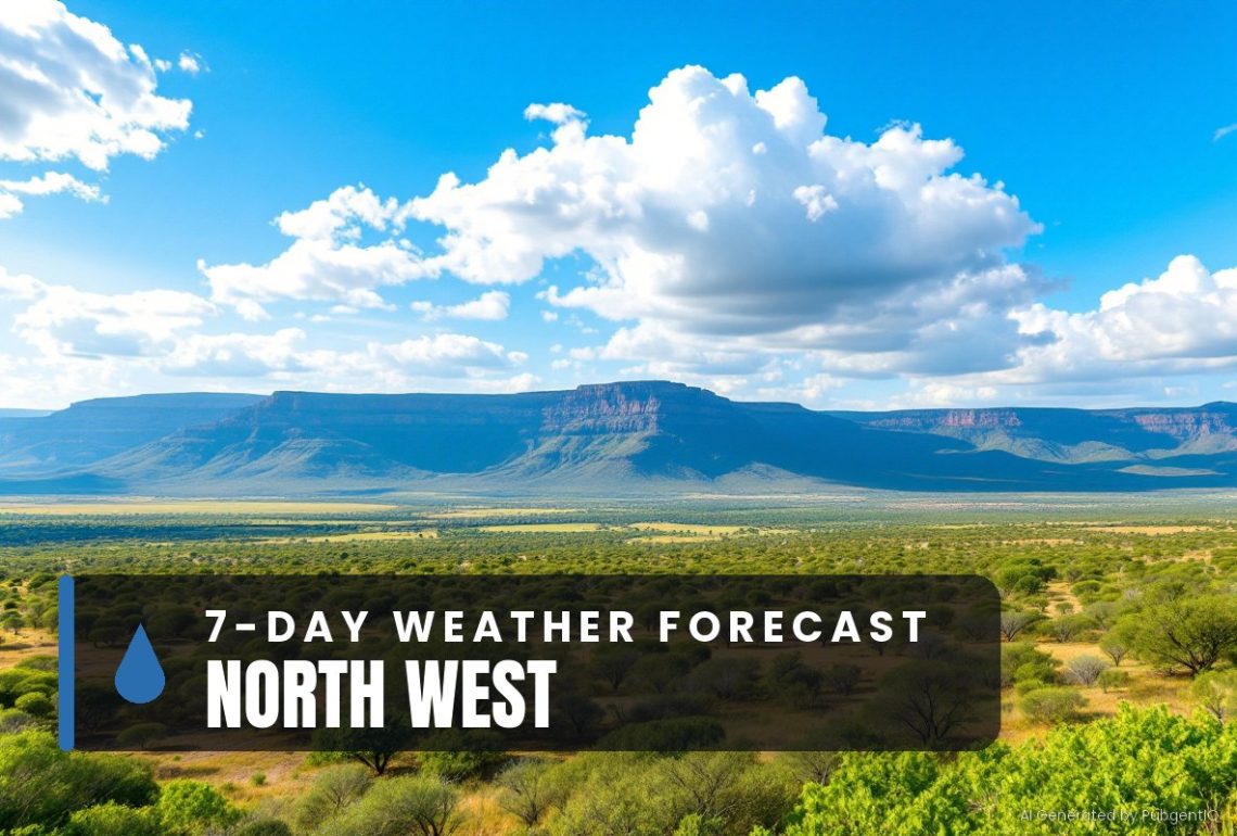 North West 7 day weather forecast 25 September - 1 October 2026