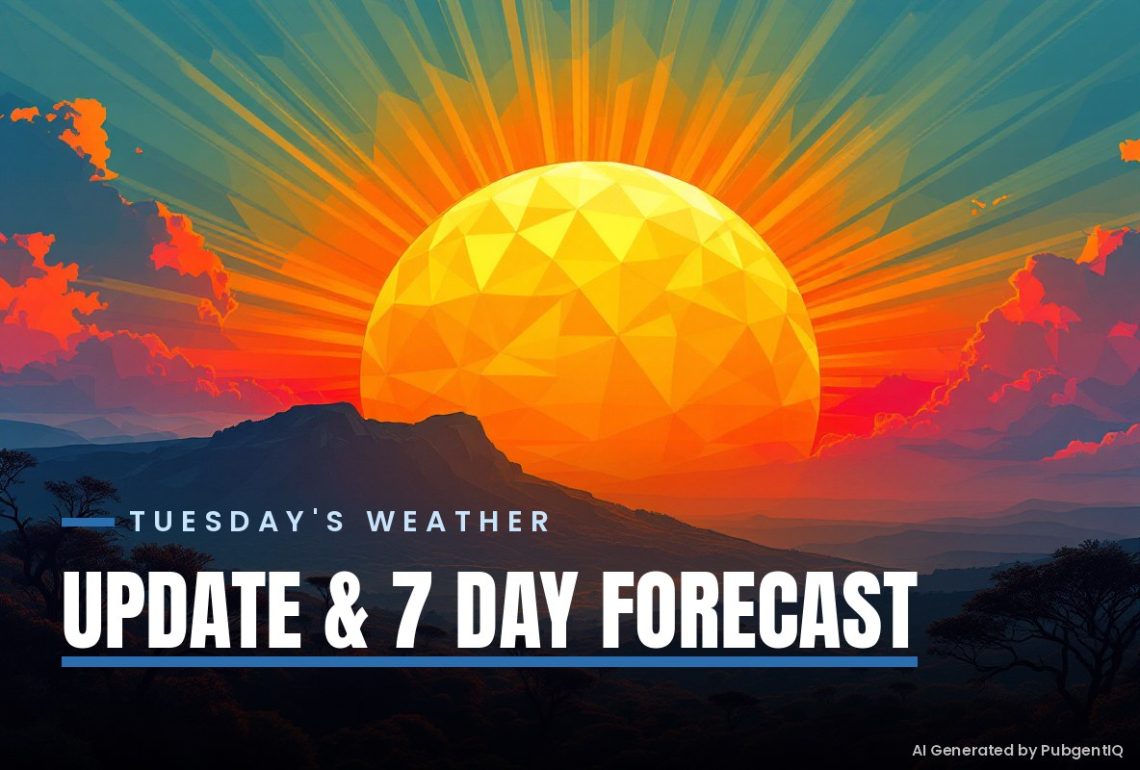 Weather Update: Tuesday's Weather - Rain Keeps Washing Over KwaZulu-Natal While the West Stays Dry (7 Day Forecast 15-21 Sept 2026) - Saffarazzi South Africa weather forecast Tuesday 15 September 2026