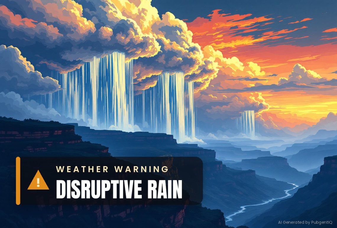 Today's Weather: Warning for Disruptive Rain, showers and thundershowers across much of the country - 17 September - Saffarazzi South Africa weather forecast Thursday 17 September 2026