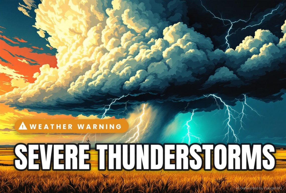 Weather Alert: Warning for Severe Thunderstorms Today (7-Day Forecast 21-27 Sept 2026) - Saffarazzi South Africa weather forecast Monday 21 September 2026