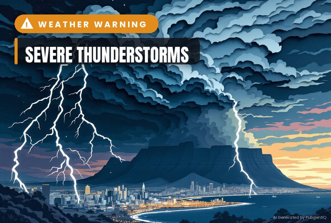 Weather Alert: Warning for Severe Thunderstorms Today (7-Day Forecast 24-30 Sept 2026) - Saffarazzi South Africa weather forecast Thursday 24 September 2026