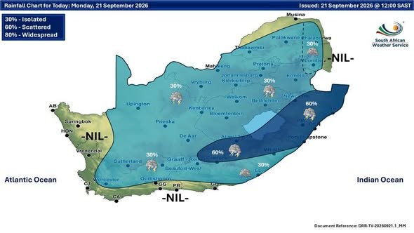 Weather post shared in the Severe Weather and Information Centre SA group