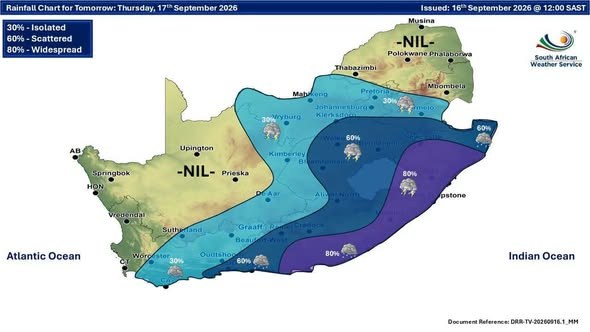 Weather post shared in the Severe Weather and Information Centre SA group