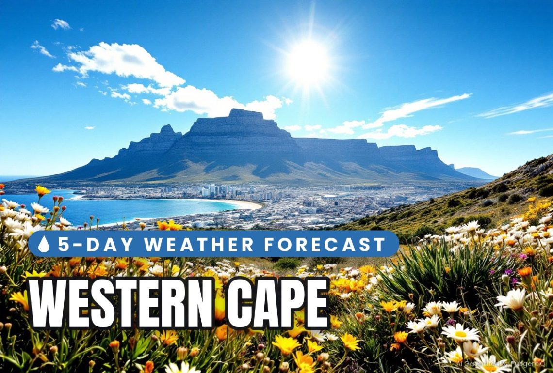 Sunrise over Western Cape: 5-Day Weather Forecast 21 - 25 September 2026 - Saffarazzi Western Cape 5-day weather forecast 21 - 25 September 2026