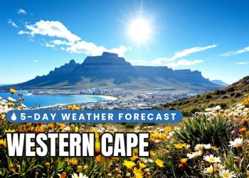 Sunrise over Western Cape: 5-Day Weather Forecast 21 - 25 September 2026 - Saffarazzi Western Cape 5-day weather forecast 21 - 25 September 2026