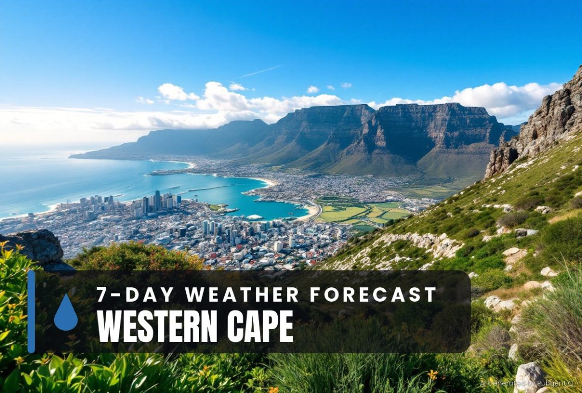 Western Cape 7 day weather forecast 25 September - 1 October 2026
