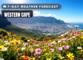 WESTERN CAPE 7-Day Weather Forecast - Saffarazzi Western Cape 7-day weather forecast 27 September - 3 October 2026