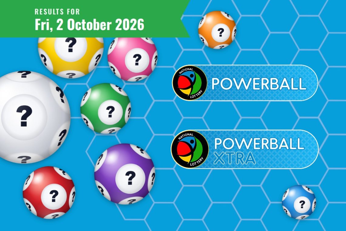 Powerball and Powerball XTRA Results - Friday, 2 October 2026 - Saffarazzi Powerball and Powerball XTRA Results lottery draw results for Friday, 2 October 2026