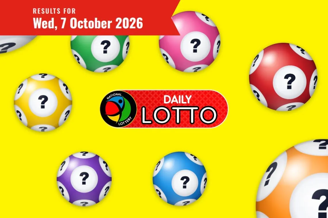 Daily Lotto Results - Wednesday, 7 October 2026 - Saffarazzi Daily Lotto Results lottery draw results for Wednesday, 7 October 2026