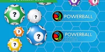 Powerball and Powerball XTRA Results - Friday, 9 October 2026 - Saffarazzi Powerball and Powerball XTRA Results lottery draw results for Friday, 9 October 2026
