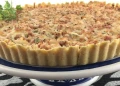 Homemade Ham and Cheese Pie with Creamy White Sauce