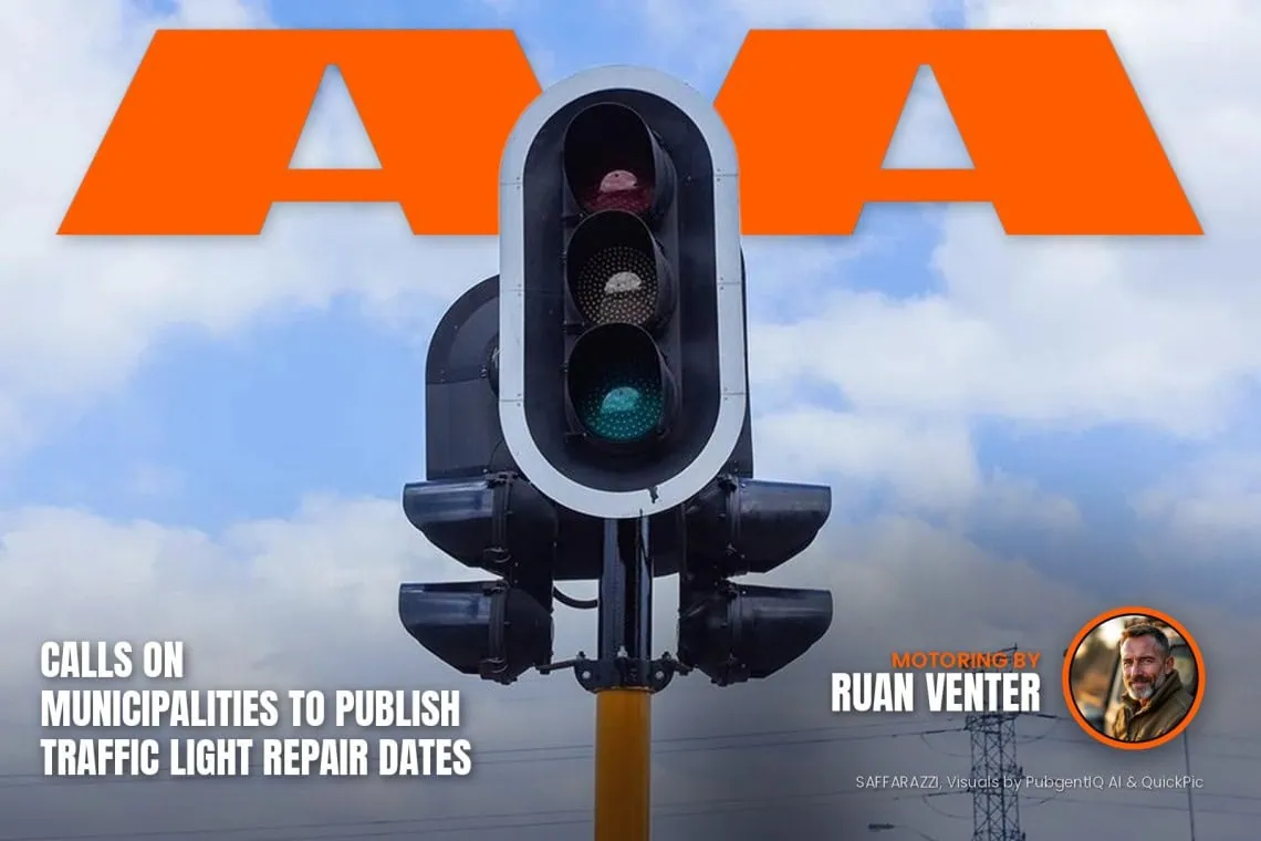 Aa magazine cover: Calls on municipalities to publish traffic light repair dates, with the writer's by-line.