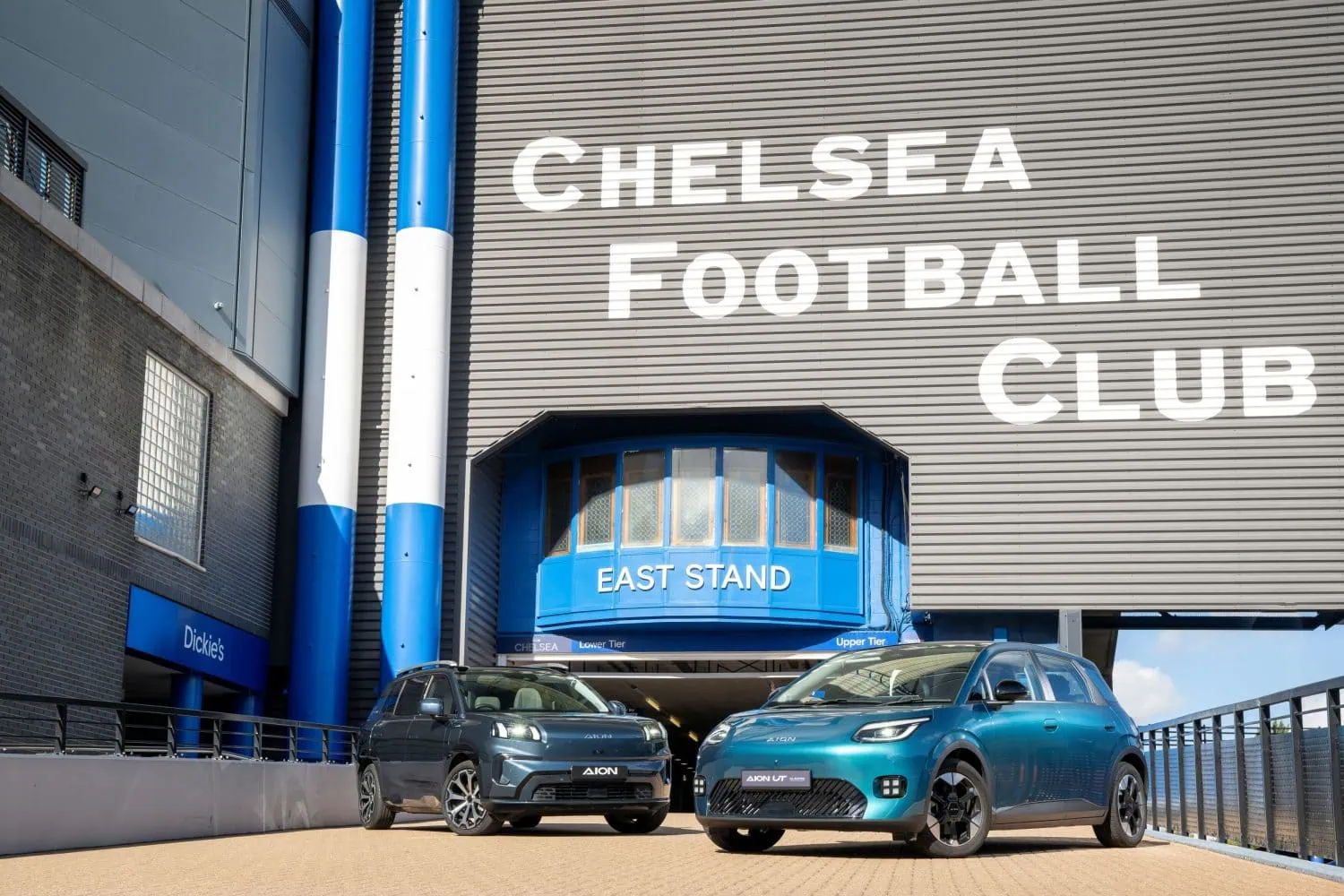 AION UT and SUV at Chelsea East Stand - Saffarazzi AION UT and SUV at Chelsea East Stand