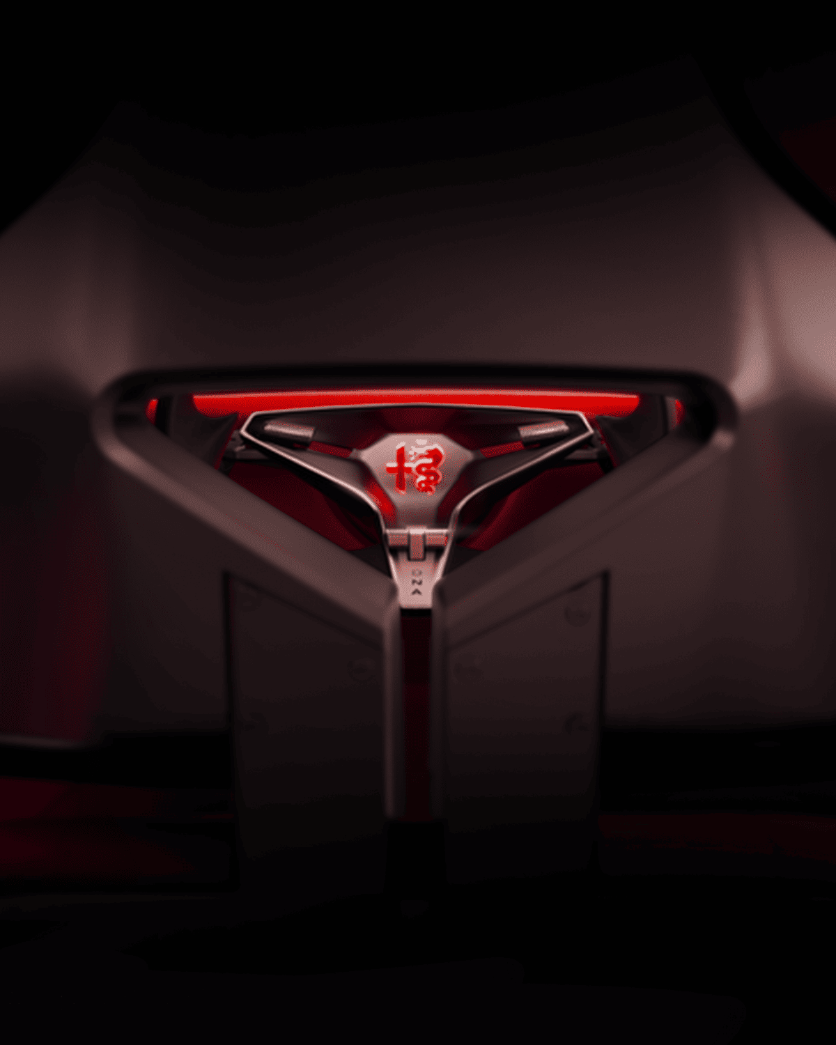 Alfa Romeo Cuorerosso concept steering wheel and interior - Saffarazzi Alfa Romeo Cuorerosso concept steering wheel and interior
