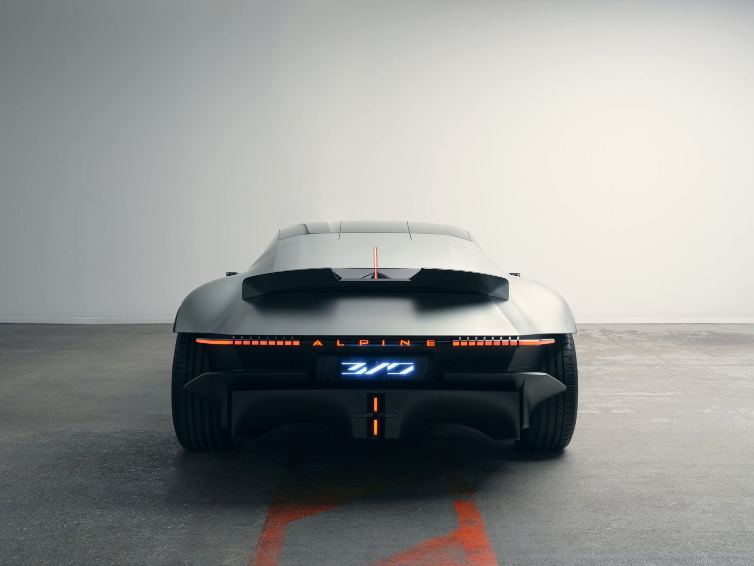 Alpine A310 Vision concept rear view with lights - Saffarazzi Alpine A310 Vision concept rear view with lights