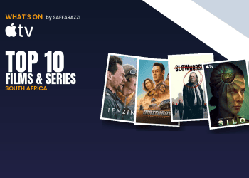 Apple TV Top 10 in South Africa: Films and Series This Week, updated 23 October 2026, titled TOP 10 Films and Series.