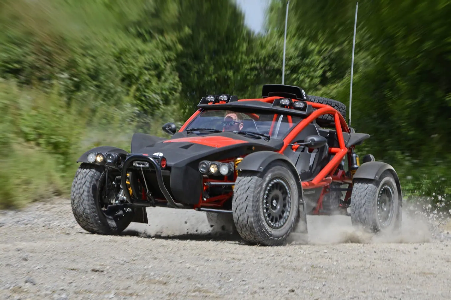 Ariel Nomad on gravel - Saffarazzi Ariel Nomad off-road vehicle on gravel track.