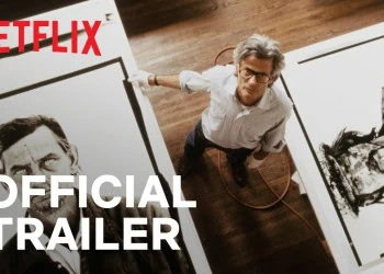 Avedon trailer still: the opening frame of the official YouTube video.