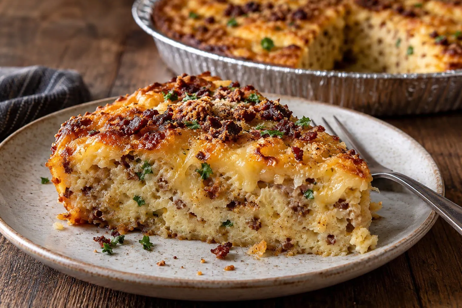 Sliced Biltong and Cheese Tart – Easy South African Recipe - Saffarazzi A sliced biltong and cheese tart showing its soft savoury filling