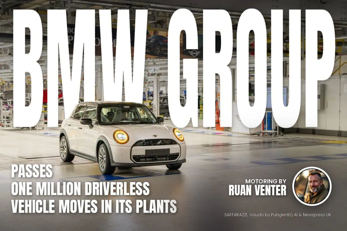 UK Motoring: BMW Group passes one million driverless - Saffarazzi Bmw Group magazine cover: Passes one million driverless vehicle moves in its plants, with the writer's by-line.