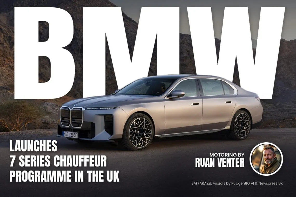 BMW 7 Series luxury sedan front three-quarter view - Saffarazzi BMW 7 Series luxury sedan front three-quarter view