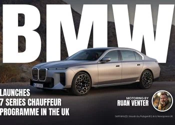 BMW 7 Series luxury sedan front three-quarter view