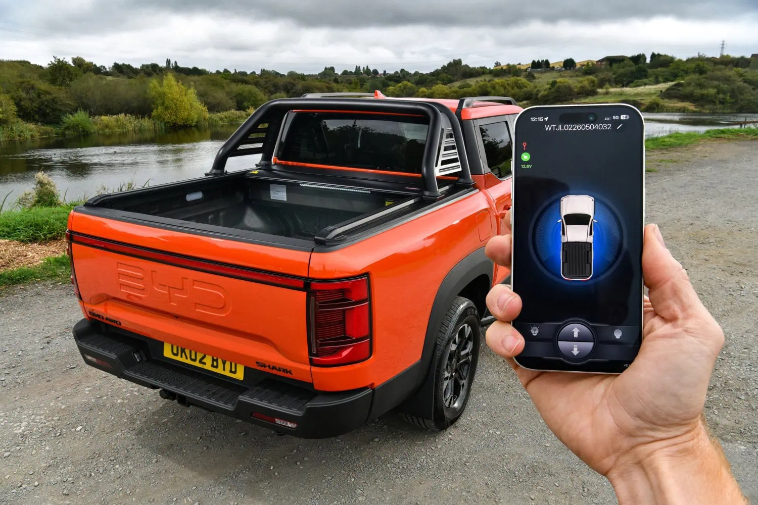 BYD Shark app-controlled cover - Saffarazzi BYD Shark electric roller cover operated by phone app.