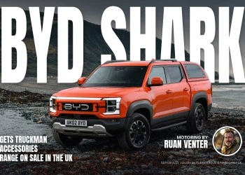 Byd Shark magazine cover: Gets Truckman accessories range on sale in the UK, with the writer's by-line.