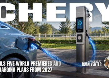 Chery magazine cover: Unveils five world premieres and UK charging plans from 2027, with the writer's by-line.