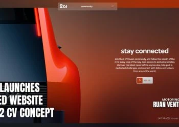 Citroën 2 CV Concept community website sign up page