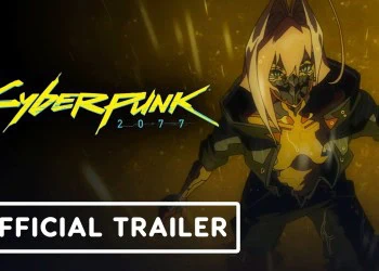 Cyberpunk 2077 trailer still: the opening frame of the official YouTube video.