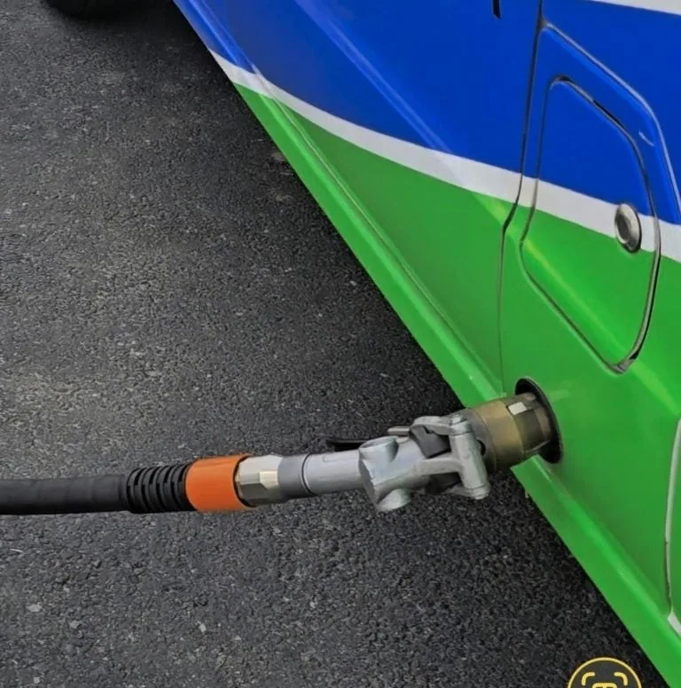 DFSK C35 panel van LPG autogas refuelling nozzle close-up - Saffarazzi DFSK C35 panel van LPG autogas refuelling nozzle close-up