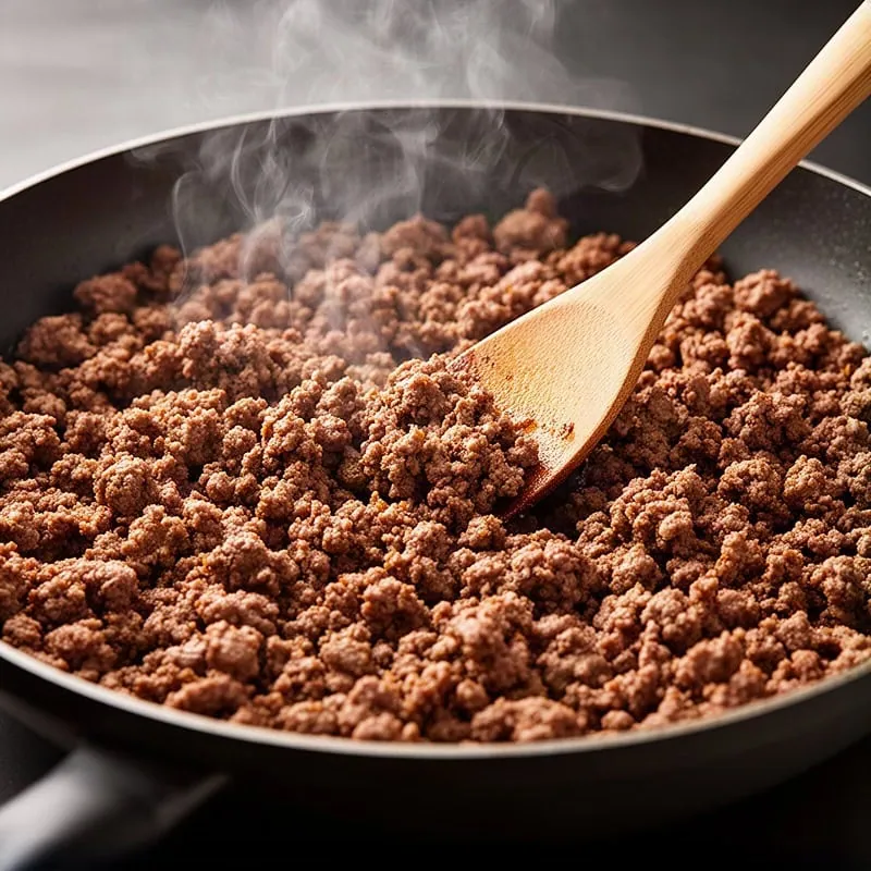 Heat 1 tbsp of the oil in a large, deep frying pan over medium-high heat. Add the mince, break it up with a wooden spoon