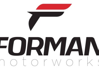 Forman Motorworks logo with red and black emblem.