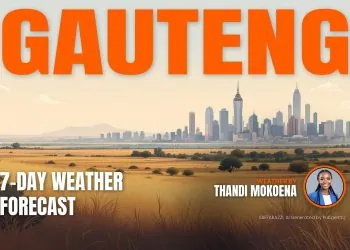 Gauteng 7-day weather forecast: magazine-style cover by Thandi Mokoena
