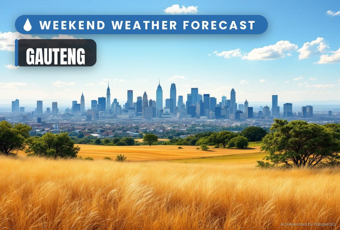 Gauteng weekend weather forecast 3 - 4 October 2026