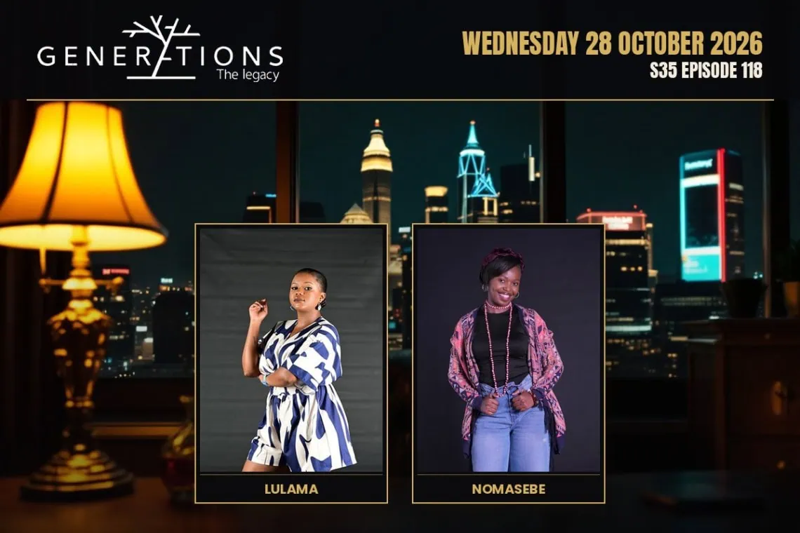 Generations: The Legacy teasers artwork for Wednesday 28 October 2026, S35 Episode 118, with cast photos.