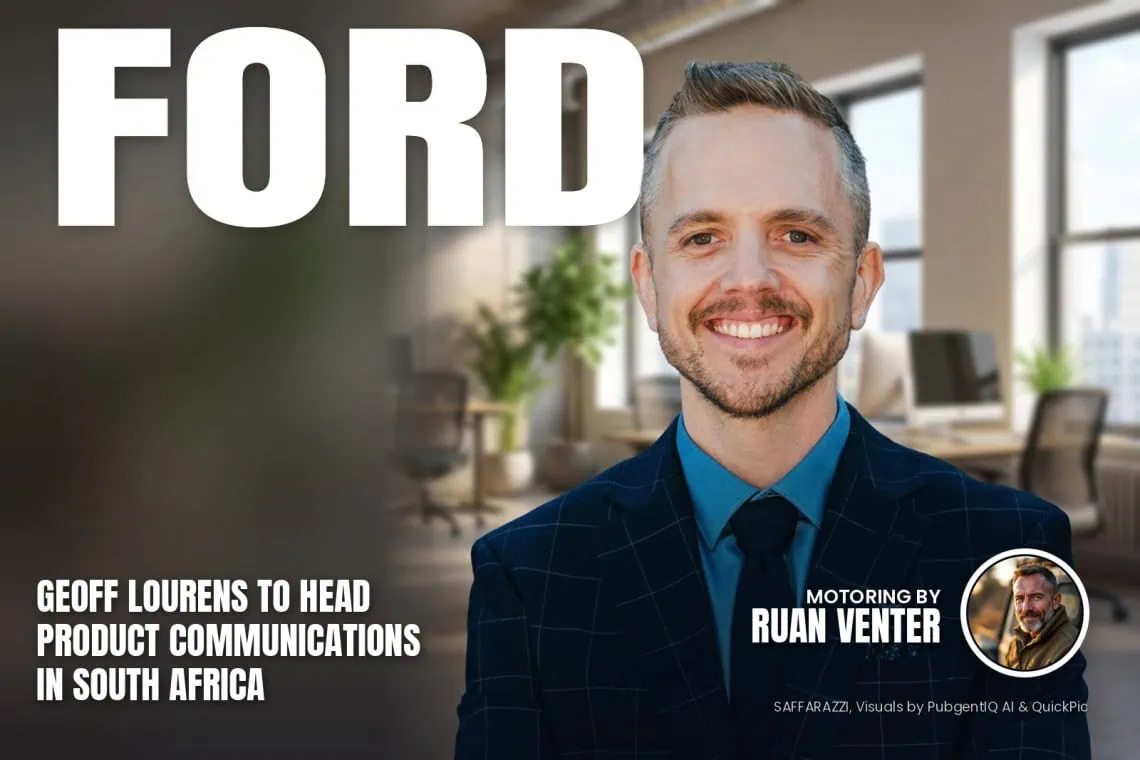 Geoff Lourens to head product communications at Ford - Saffarazzi Ford magazine cover: Geoff Lourens to head product communications in South Africa, with the writer's by-line.