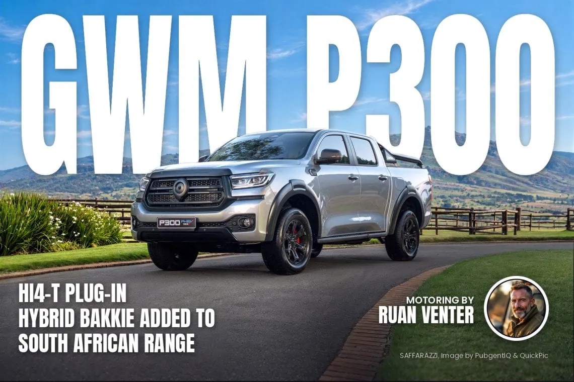 GWM P300 Hi4-T double cab bakkie front three-quarter view