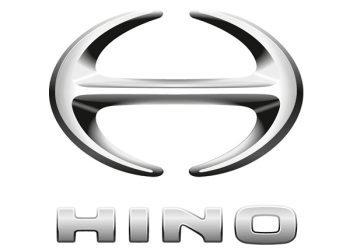 Hino logo with chrome emblem and wordmark