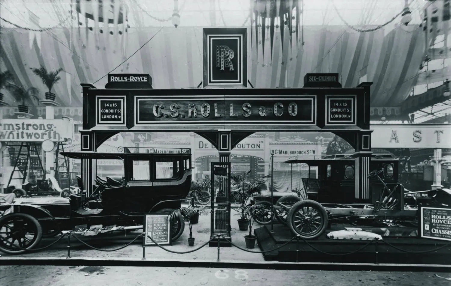 C.S. Rolls & Co stand - Saffarazzi Historic C.S. Rolls & Co motor show stand.