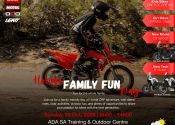 Honda Family Fun Day poster with young CRF rider