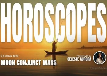 Moon Conjunct Mars — Horoscopes and Lucky Numbers for 5 October 2026