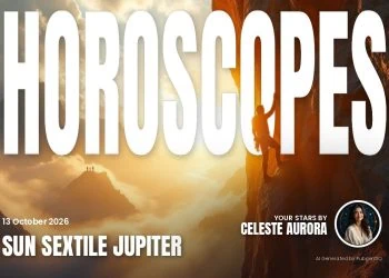Sun Sextile Jupiter — Horoscopes and Lucky Numbers for 13 October 2026
