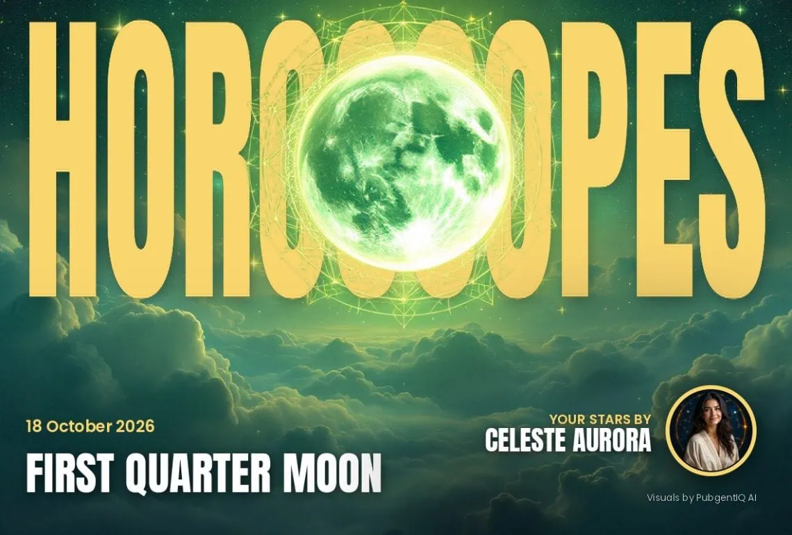First Quarter Moon — Horoscopes and Lucky Numbers for 18 October 2026