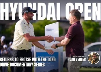 Hyundai Open champion receives trophy with handshake on green